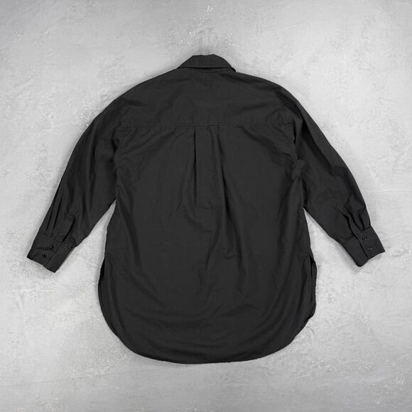 Rails Joey Black Cotton Blend Poplin Oversized Button Up Shirt Women's Small - Picture 4 of 4